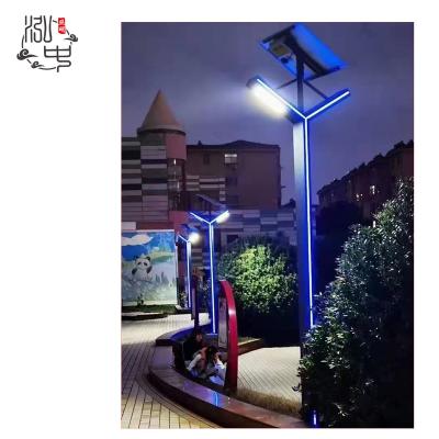 China 6063 Aluminum Electric Solar Garden 60wOutdoor Power Led Garden Lamp Street Light With Post Outdoor Garden Light Lamp for sale