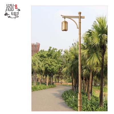 China Garden plating gold garden light lantern pmma module 50wLED single head light for sale