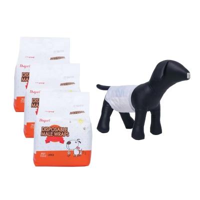 Chine Couches pour animaux de compagnie jetables douces, écologiques, en tissu non tissé XL, couches pour chiens mâles à vendre