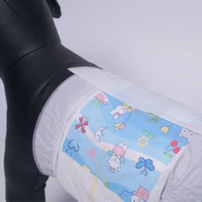 China Custom Disposable Pet Diaper Super Absorbent Leak Proof Male Puppy Diapers for sale