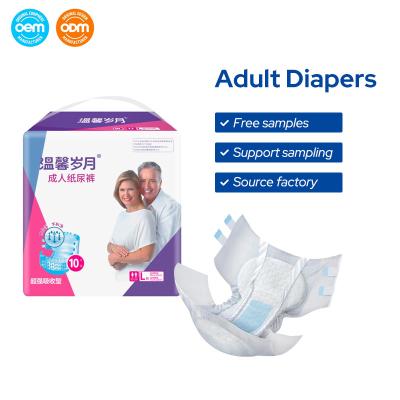 China Elderly Women And Men Adult Disposable Diapers With Tabs for sale