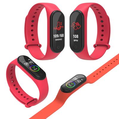 China M4S Touch Screen Body Temperature Monitoring Smart Warning Fitness Activity Tracker Sports Band Watch Wristband for sale