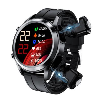 China Wholesale Wifi Smartwatch T10 factory price with smart BT earbuds earphone watch 2 in 1 for sale