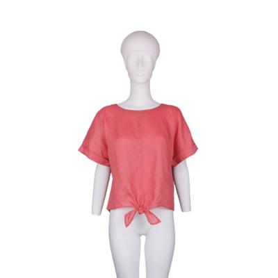 China Summer Washable Short Sleeve Fashion Hot Selling Ruffle Tops Blouses For Women for sale