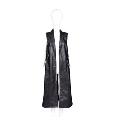 China Wholesale Design Anti-Static Fashionable Casual Women PU Sleeveless Vest for sale