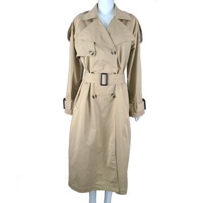 China Factory wholesale UNDETERMINED high quality elegant classic women's half-lined trench coat with belt and pocket fall 2021 for sale