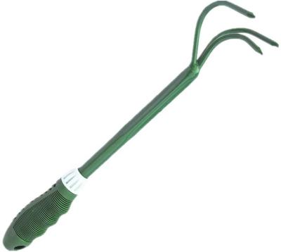 China Ergonomic Garden Tools Garden Hand Trowel Cultivator TPR Digging Handle with High Carbon Steel Head, Handle Leveling Rake for sale