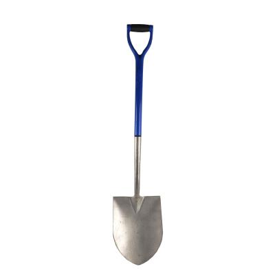 China PP Long Handle Carbon Steel Shovel With Plastic Handle for sale