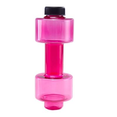 China 500ML Travel Portable Dumbbell Shaped Sport Water Cup Kettle Fit Drink Gym Exercise Bottle for sale