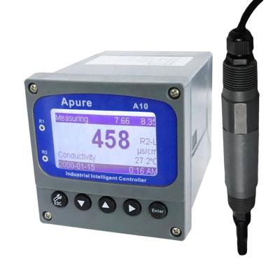 China Water Treatment Industry Apure Online Water Testing Instrument EC TDS Conductivity Meter Digital Controller for sale