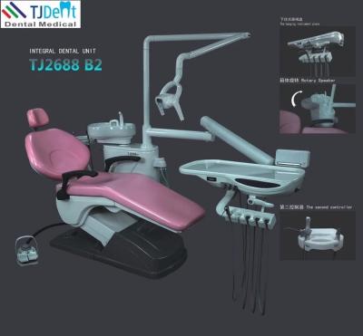 China Dental equipment Dental chair unit with LED lamp CE dental chair for sale