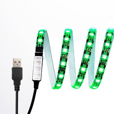 China DC5V USB LED USB 5050SMD USB 5050SMD USB 5050SMD USB 5050SMD Lamp RGB LED Strip 5M TV Screen Backlight Flexible LED Strip 0.5M 1M 2M 3M 4M 5M Flexible Desktop Strip Light for sale