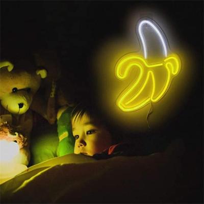 China HOME DECORATION banana neon light sign for wall decor USB powered for bedroom kids room Christmas wedding birthday decoration for sale