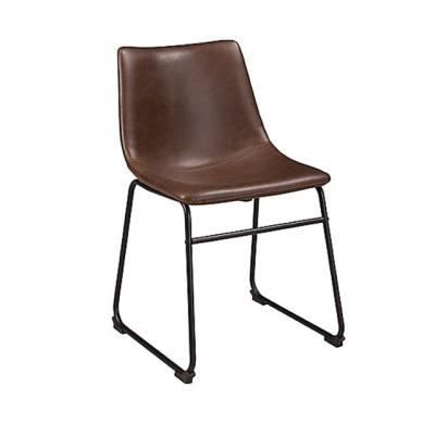 中国 modern metal frame dining leather chairs for dining room 販売のため