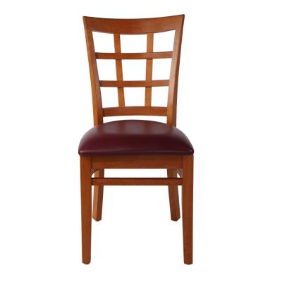 中国 Factory hot sale bar leather and antique nordic wood chair 販売のため