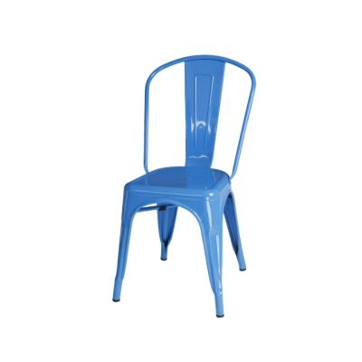 China outdoor metal dinning stackable Industrial chairs for sale en venta