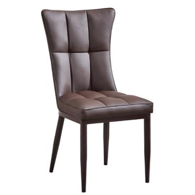 Cina modern antique classic luxury upholstered hotel dining chair with metal leg in vendita