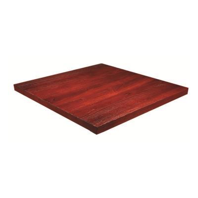 China cheap restaurant used solid ash wood table top with eased edge Te koop