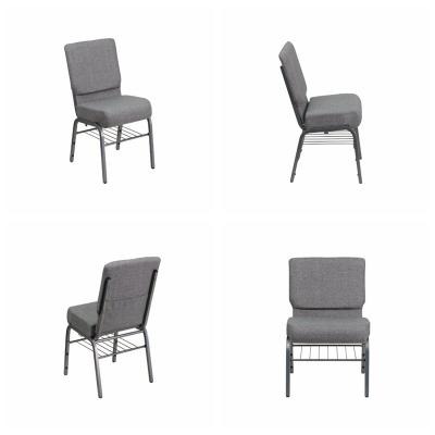 Cina wholesale used cheap free hercules interlocking upholstered padded stackable church chair for sale in vendita