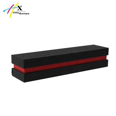 China Custom Black Simple Jewelry Packaging Bracelet Watch Packaging Watch Box With Custom Logo for sale