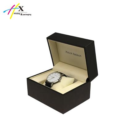 China Simple Watch Packaging Custom PU Leather Watch Packaging Box for sale