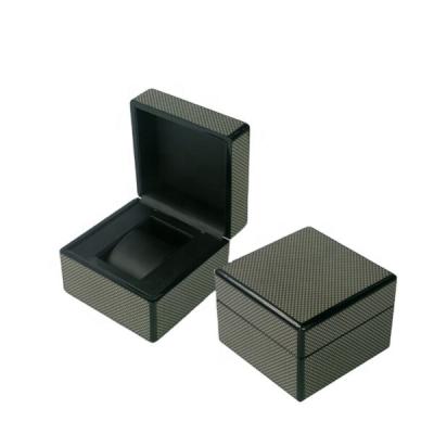 China Simple Watch Packaging / Custom Made Carbon Fiber Watch Display Packaging Box Wooden Simple Watch Box for sale