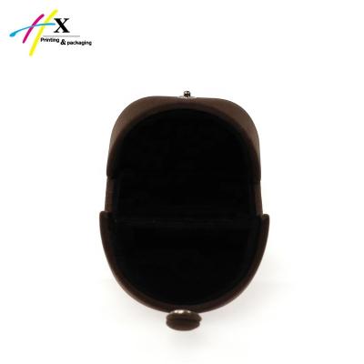 China Special Velvet Custom Shape Velvet Jewelry Box Ring Packaging Gift Box for sale