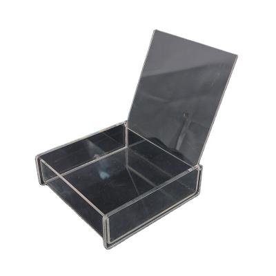 China High End Hinged-Lid Clear Acrylic Display Box Eco - Friendly For Jewelry for sale