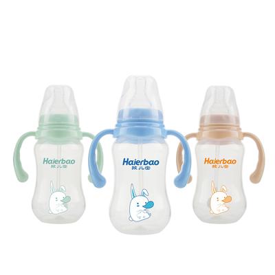 China Food Grade BPA Free Silicone Baby Bottle Cartoon Straw With Handles Safety Bottle for sale