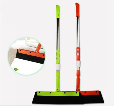 China Home Manual Magic Dust Hair Bathroom Wiper Sweep 180 Degree Rotating Rubber Cleaner Handle Blade Clean Sweeper Field Broom KitchenTool for sale