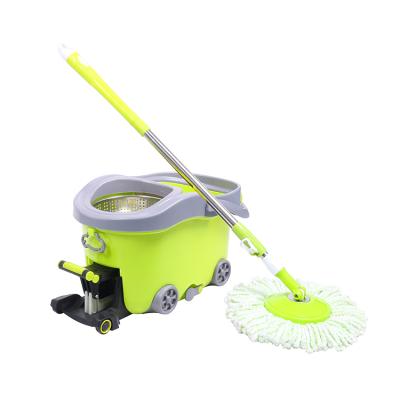 China Durable 360 ​​Rotation Easily Dehydrating Easy Home Use Magic Mop Set And Bucket With Foot Pedal for sale