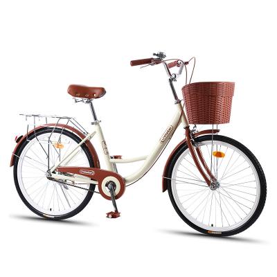 China 28 inch classic steel bicycle china speed bike woman city single 24 bicycle cycling lady bike bicicletas de china for sale