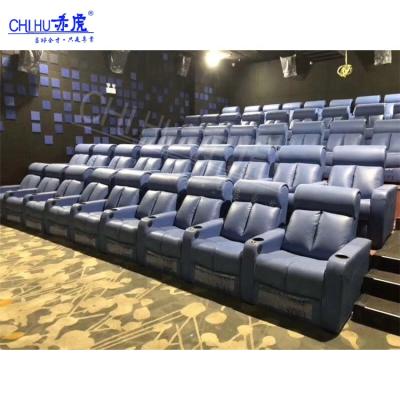 China Home Cinema Furniture Commercial Furniture Recliner VIP Leather Electric Public Cinema Seats for sale