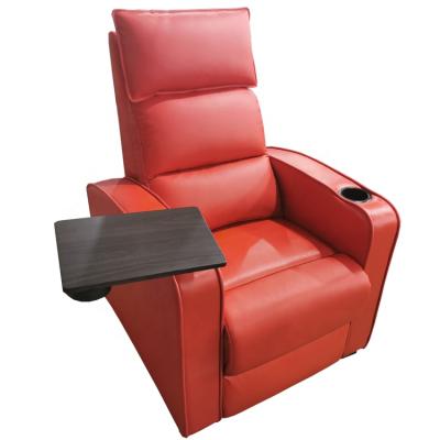 China Modern Design Red Color Swivel Tray Home Theater Chinese Comfy Sofa Sofa for sale