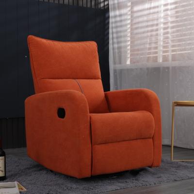 China Modern Popular Manual Recliner Fabric Recliner Sofa Swivel Comfortable Sofa Sliding Chair for sale