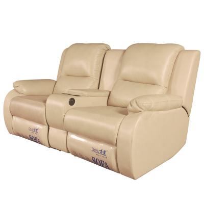 China Hot Selling Electric Recliner Sofa Extended Cinema Sofas Sets with Cup Holder and Massage Function Modern Home Theater Furniture for sale