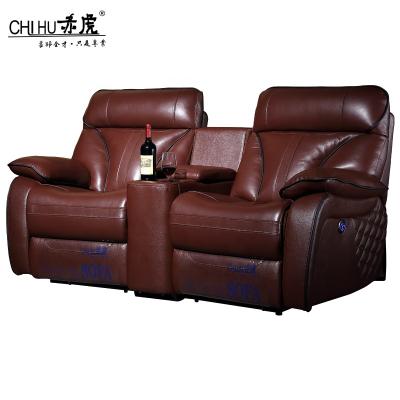 China Cheap Italian leather recliner sofa chair reclining price cinema seating set luxury home theater furniture for living room for sale