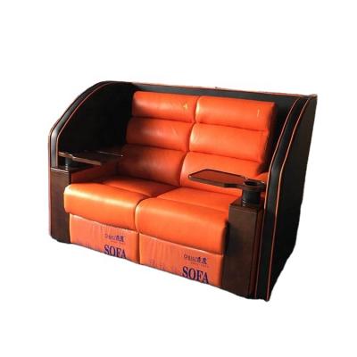 China Hot Sale Eco-friendly Comfortable Leather Sofa Modern USB Charger Seat Home Theater Home Theater Chair for sale