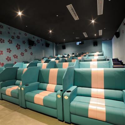 China Recliner Eco-friendly Comfortable Leather Cinema Seating VIP Theater Seats Couples Theater Movie Sofa Chairs for sale