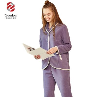 China QUICK DRY Warm Sale Winter Home Wear Couple's Soft Coral Fleece And Fleece Lounge Wear for sale