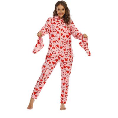 China Amazon Leg Pants Pajamas Supplier Women's Long Fleece Rompers QUICK DRY Custom Women's Wide Leg Sleepwear Overalls for sale