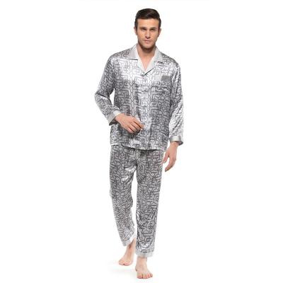 China QUICK DRY Printed Satin Pajama Set Family Lungewear Boys Pajamas Sleepwear for sale