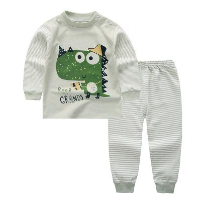 China New Design Kid Cotton QUICK DRY Spring Clothes Striped Cotton Sleepwear Pajamas Pajamas Set For Boy for sale