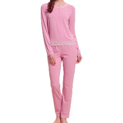 China New Design Salon Wear Girl QUICK DRY Women Long Sleeve Long Panties Spring Sleepwear Pajamas for sale