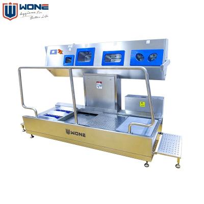 China Hot selling factory meat processing plant staff hygiene station hand washing and disinfection shoes and boots disinfection machine for sale