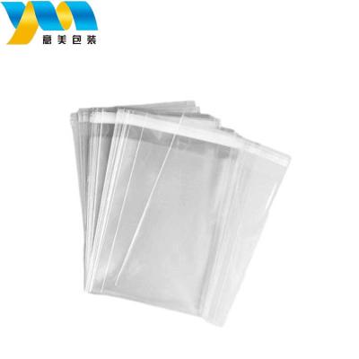 China Recyclable clear OPP plastic packing bags with header and self adhesive packing bag / opp in plastic bag for sale