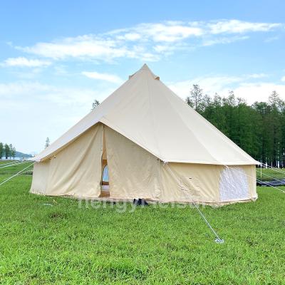 China Camouflage/Field Game Maker Supply Canvascamp Family Tent 3m 4m 5m 6m 7m Cotton Canvas Outdoor Arab Bell Tent for sale