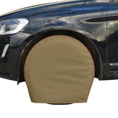 China Eco-friendly Cloth Tire Cover 600D Oxford Dustproof And Rainproof Car Tire Cover Protective Car Cover Tire Cover Supplies for sale