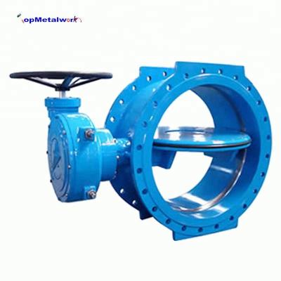 China General Ductile Iron Double Drive Eccentric Worm Gear Butterfly Valve for sale