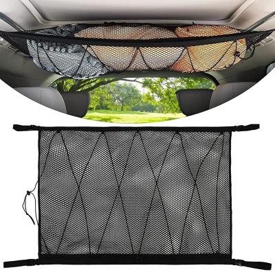 China Cargo Cover Car luggage net storage, car roof luggage net, car luggage net with adjustable pull rope for sale